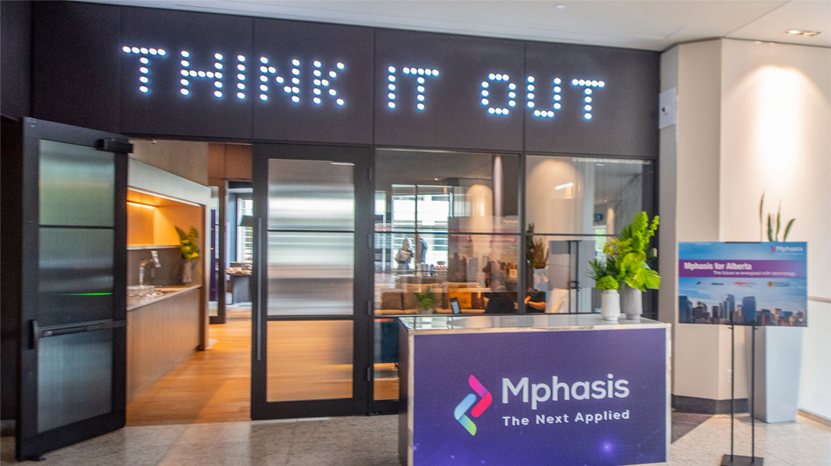 Mphasis store front in mall